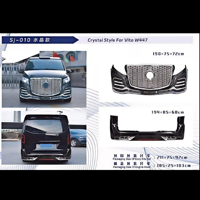 Auto Bodykits for Benz Vito W447，Crystal Style,selena