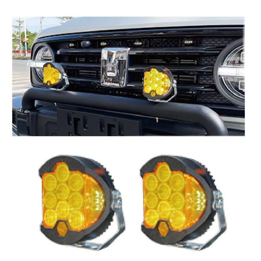 Front Bumper Sport Light Holder and Universal Sport Light for Tank 300