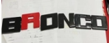 Grille Letter Lights + Grille Lettering for Bronco （2021-2023）