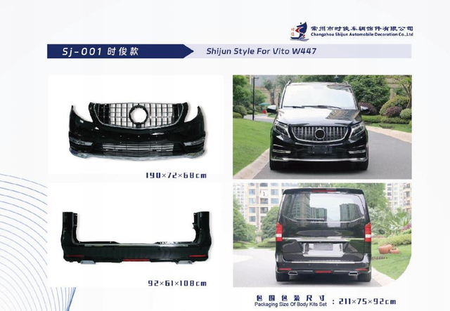 Auto Bodykits for Benz Vito W447,Shijun Style，Selena