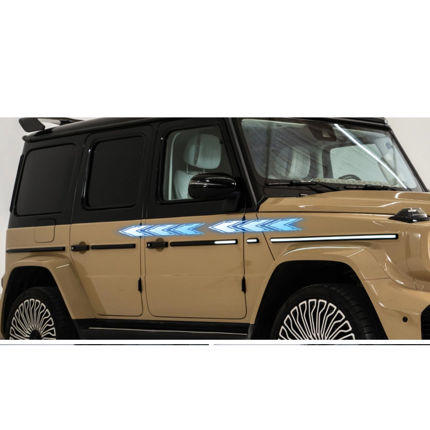 Upgraded Exterior Waistline Scrolling Lights-2nd Gen with Smooth Animation & Easy Install for Benz G-Class.C