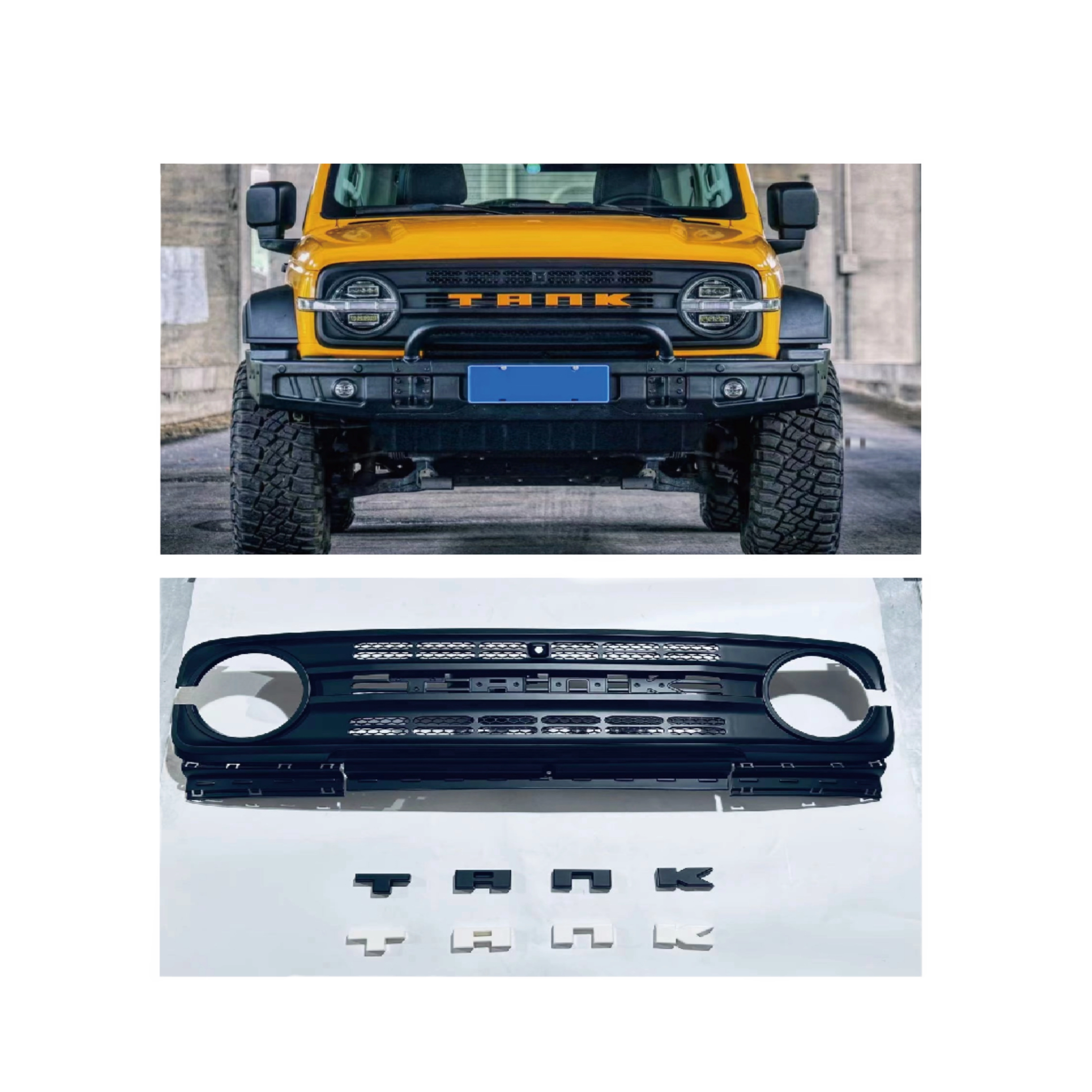 Raptor-style Front Grille And Grille Linght Kit for Tank 300