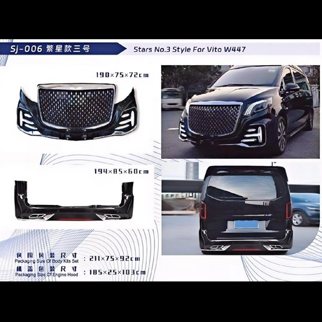 Auto Bodykits for Benz Vito W447,Starry-3 Style