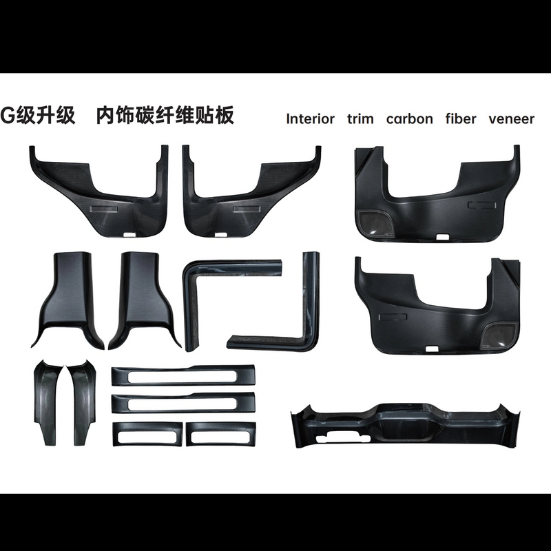 Interior Carbon Fiber fiber veneer for Benz G-Class - Custom - fit interior upgrade.Selena