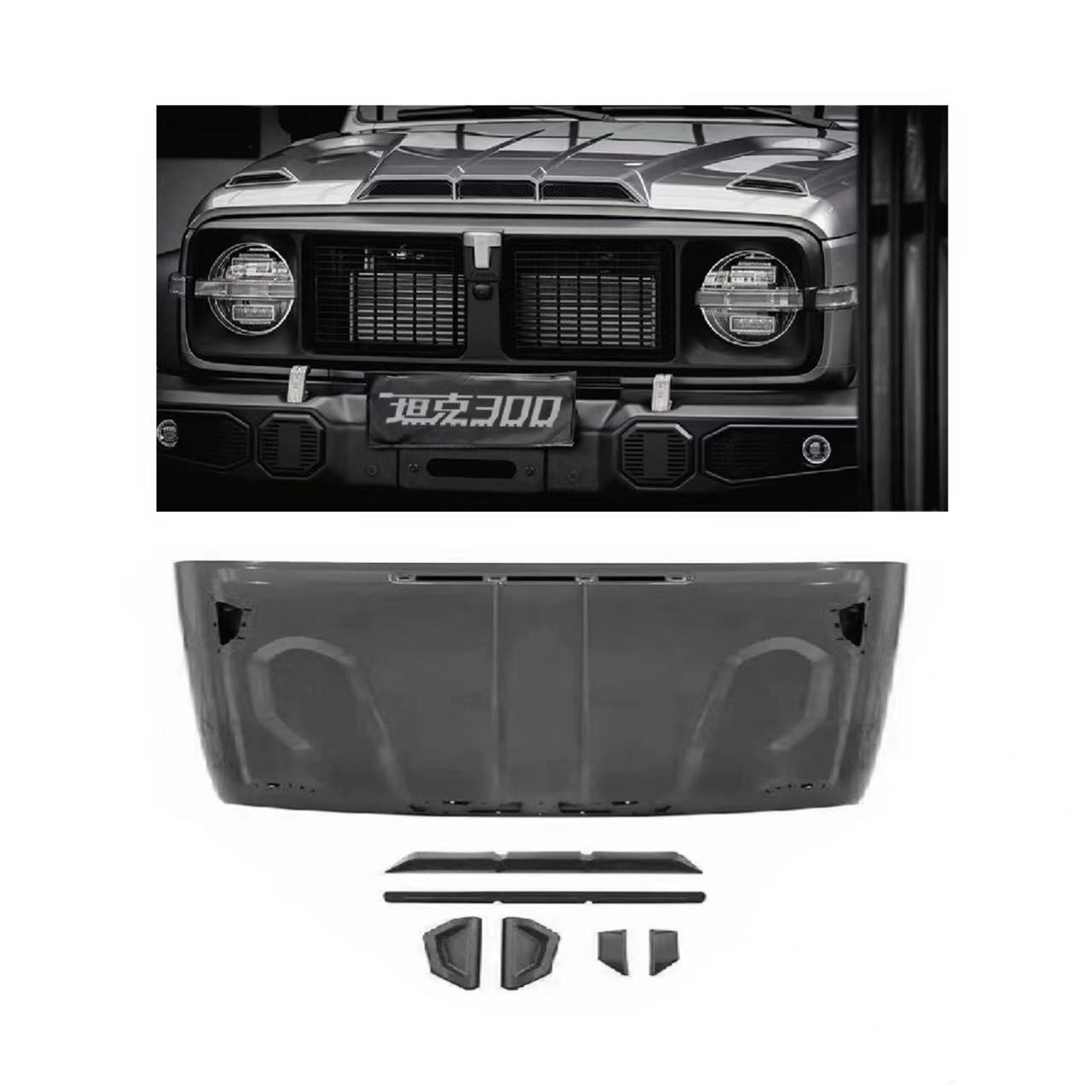  Engine Hood and Hood Scoop For TANK 300