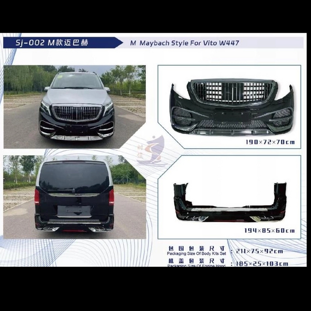 Auto Body kits for Benz Vito W447,Maybach M-Style