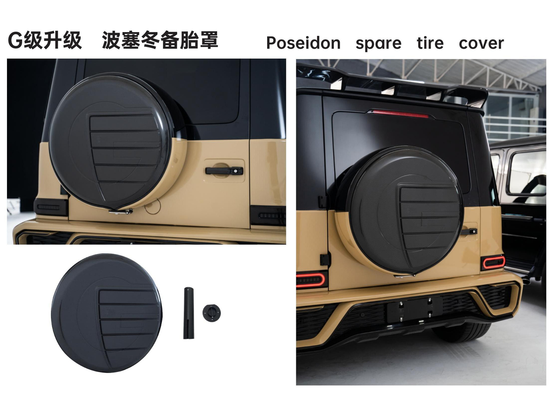 Poseidon Spare Tire Cover for Benz G-Class - Custom Off-Road Aesthetic Upgrade.Selena
