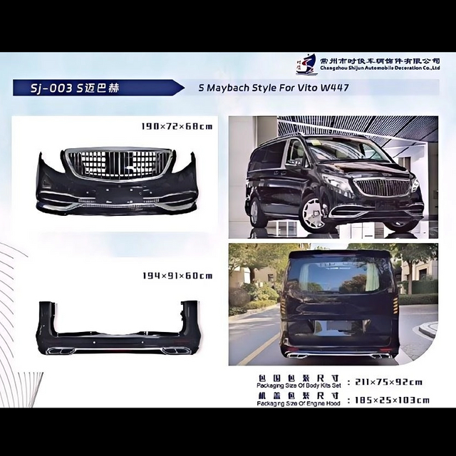 Auto Body kits for Benz Vito W447,Maybach S-Style(Includes Hood Replacement).C