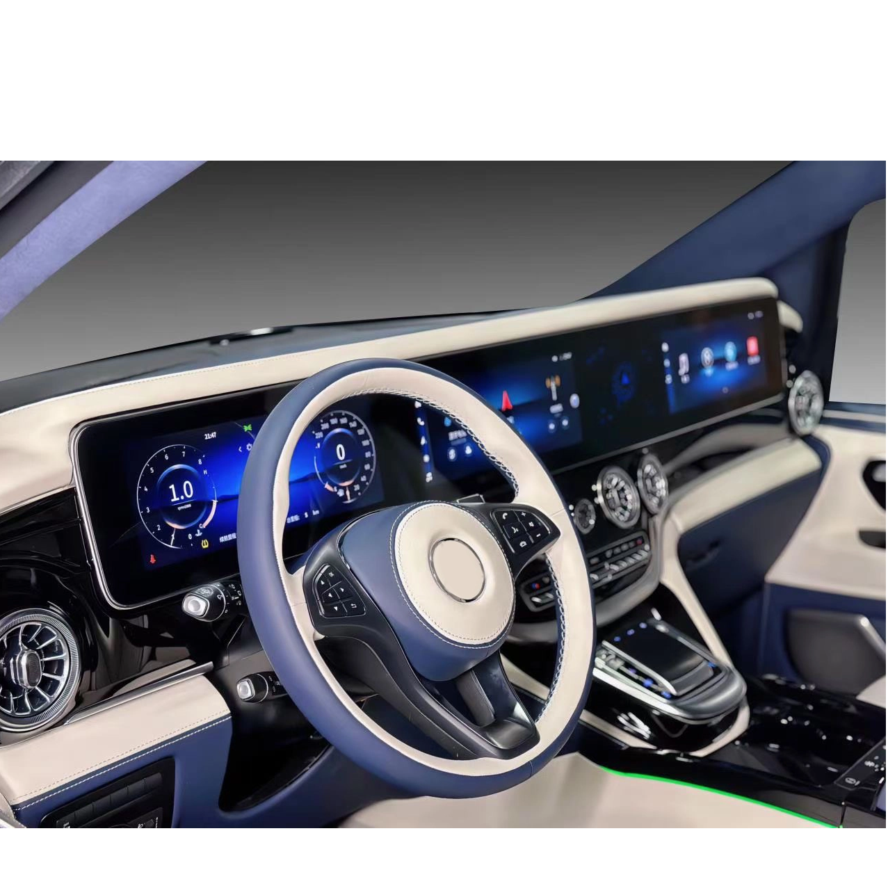 Shijun Triple - Screen Dashboard Apply To Vito W447: Redefine Interior Elegance & Functionality