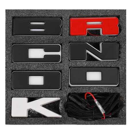 Grille Letter Lights + Grille Lettering for Bronco （2021-2023）