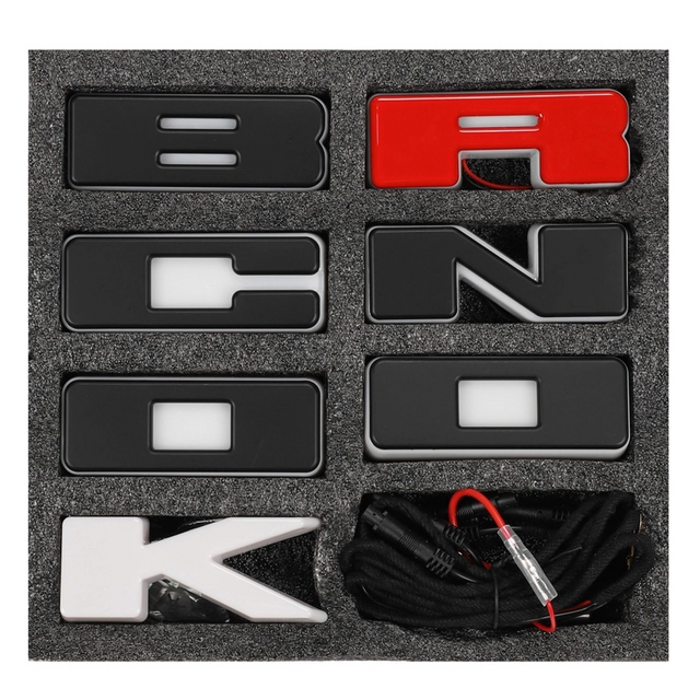 Grille Letter Lights + Grille Lettering for Bronco （2021-2023）