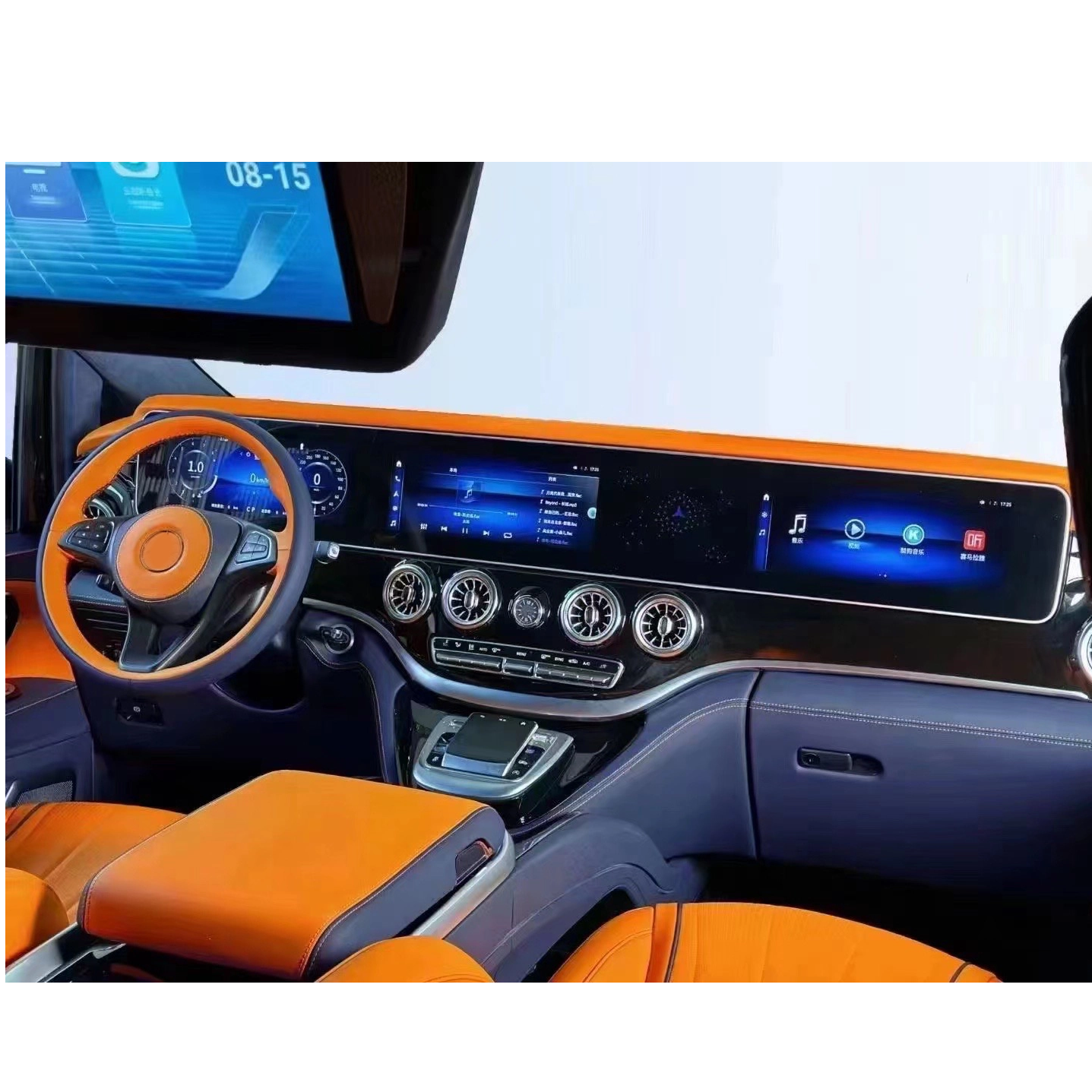 Shijun Triple - Screen Dashboard Apply To Vito W447: Redefine Interior Elegance & Functionality