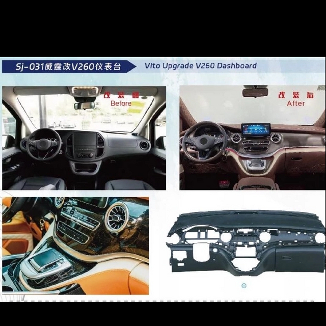 Dashboard Conversion for Benz Vito（For 2023 Vito Only）,selena