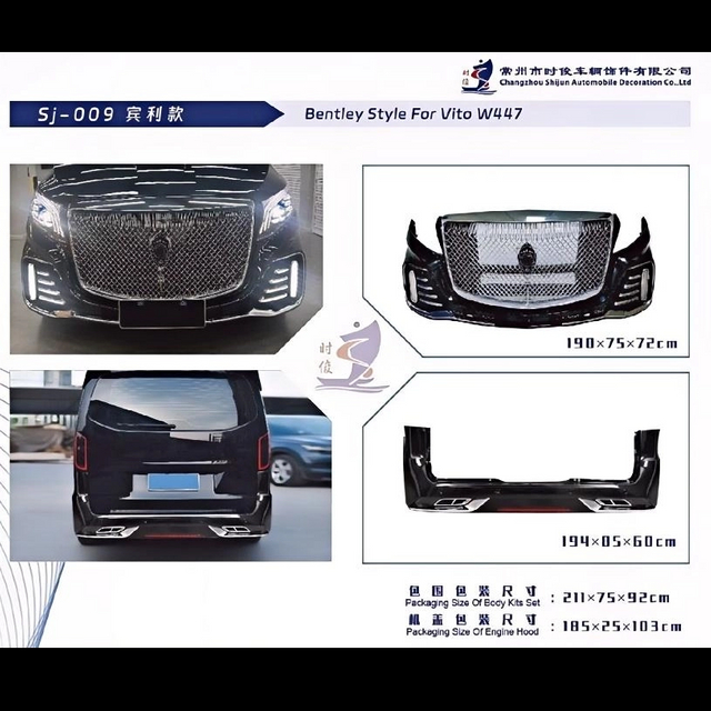 Auto Body kits for Benz Vito W447, Bentley Style.C