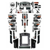Interior Upgrade Kit Interior Body Kit for Land Rover Defender Full Suede Interior Light Luxury Interior Package